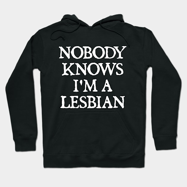 Nobody Knows I'm A Lesbian Hoodie by  hal mafhoum?